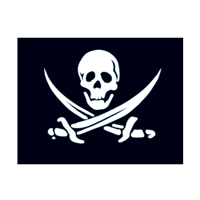 Small Pirate Flag Temporary Tattoo