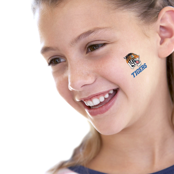 Tigers Team Mascot Temporary Tattoo IndustryPrint Multi Store