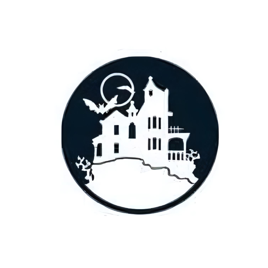 Glow In The Dark Haunted House Temporary Tattoo 1